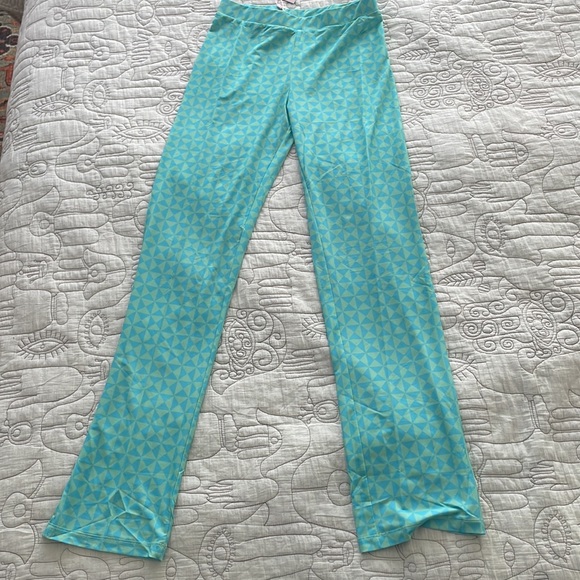 VRG GRL Manhattan Streets Print Pants // Aqua - Picture 4 of 7
